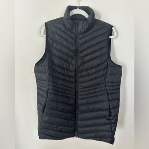 Land’s End long vest down filled black XLP XL petite